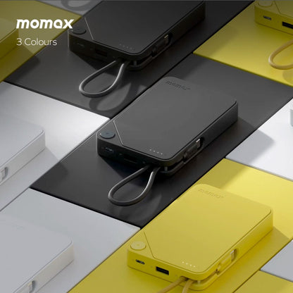 Momax 1-POWER 10000mah power bank with cable - Black