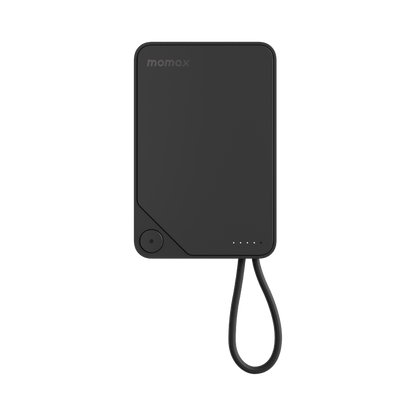 Momax 1-POWER 10000mah power bank with cable - Black