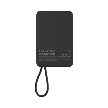 Momax 1-POWER 10000mah power bank with cable - Black