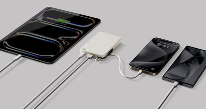Momax 1-POWER 10000mah power bank with cable - White