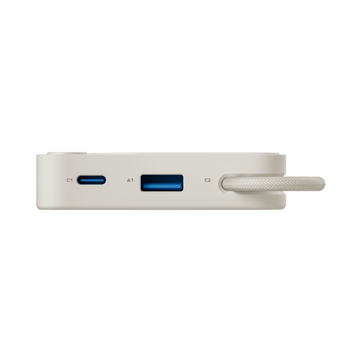Momax 1-POWER 10000mah power bank with cable - White