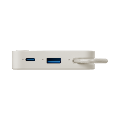 Momax 1-POWER 10000mah power bank with cable - White