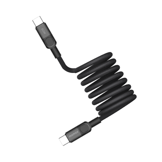 Momax Mag.Link Magnetic USB-C to USB-C cable 60w 2M - Black