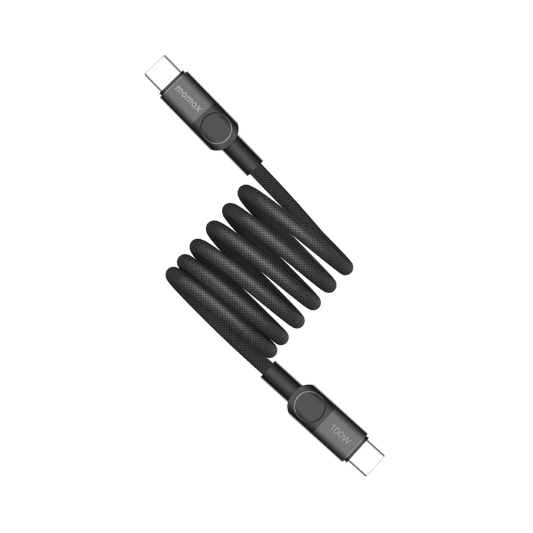 Momax Mag.Link Magnetic USB-C to USB-C cable 100w 1M - Black