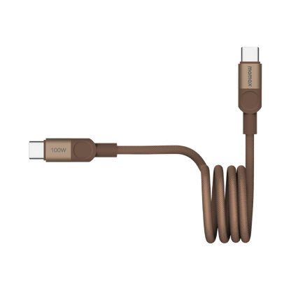 Momax Mag.Link Magnetic USB-C to USB-C cable 100w 1M - Gold