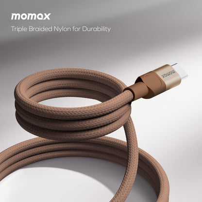Momax Mag.Link Magnetic USB-C to USB-C cable 100w 1M - Gold