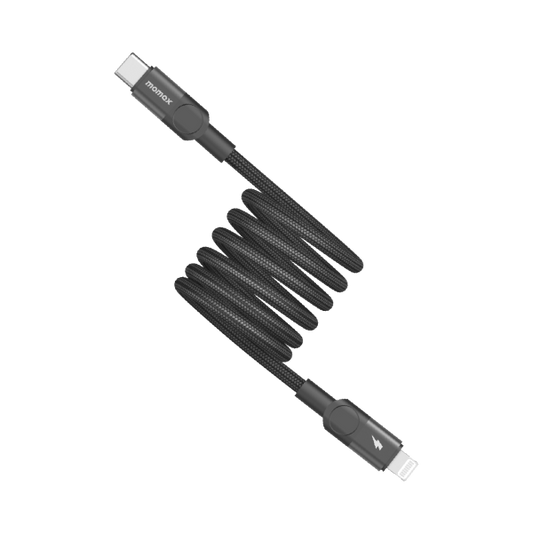 Momax Mag.Link Magnetic USB-C to Lightning Cable 60W Up to 1m - black