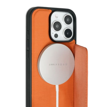Samsung Galaxy S25 Ultra Simply Roar Fabric Stand Case - Orange