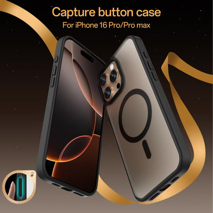 iPhone 16 Pro Simply Roar Haptic Button Matte Case (MagSafe Compatible) - Black