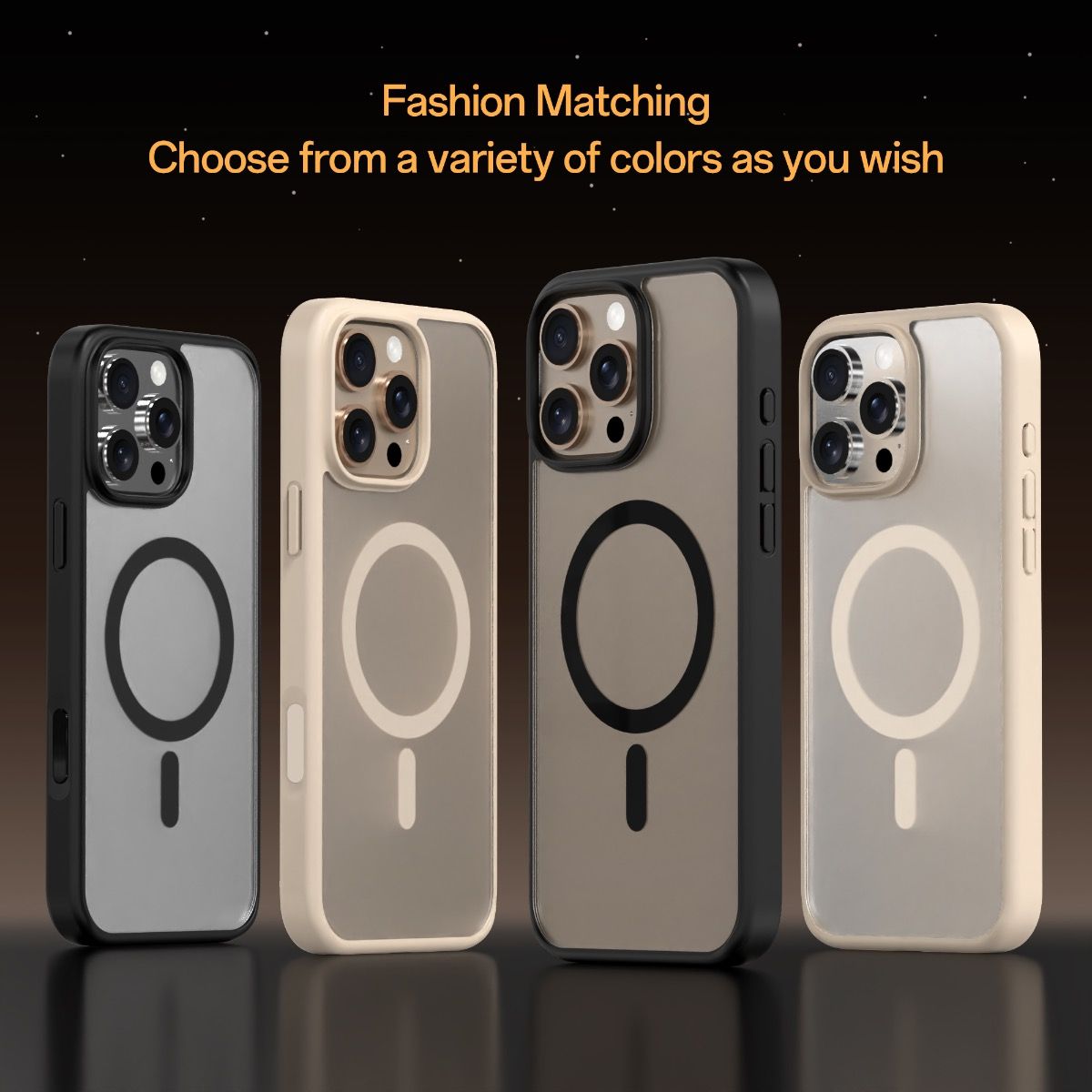 iPhone 16 Pro Max Simply Roar Haptic Button Matte Case (MagSafe Compatible) - Sand Beige