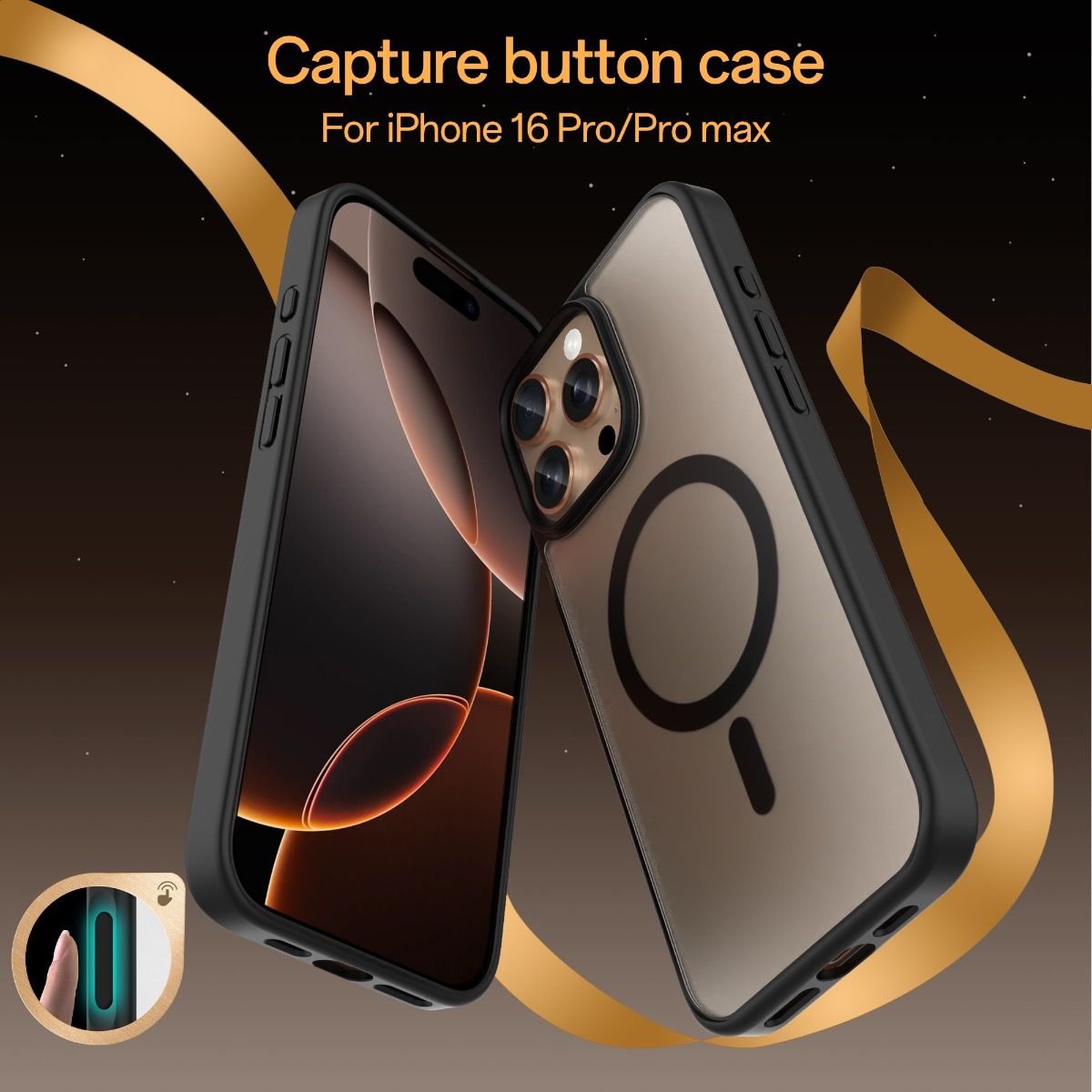 iPhone 16 Pro Max Simply Roar Haptic Button Matte Case (MagSafe Compatible) - Sand Beige