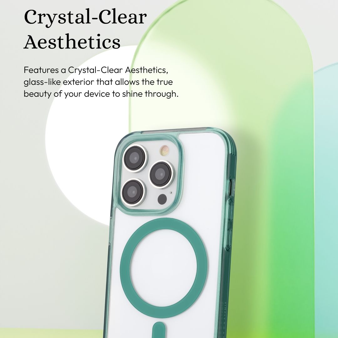 iPhone 16 Simply Roar Moon Case (MagSafe Compatible) - Aqua Blue