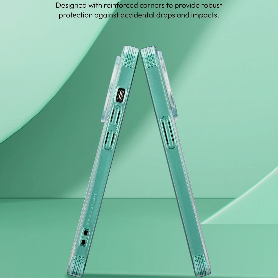 iPhone 16 Plus Simply Roar Moon Case (MagSafe Compatible) - Aqua Blue