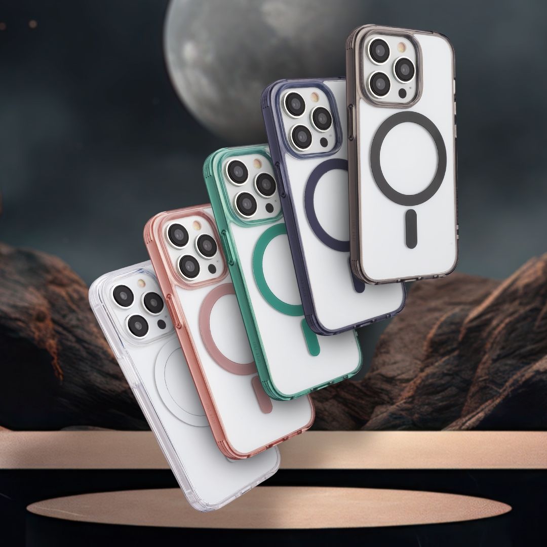 iPhone 16 Simply Roar Moon Case (MagSafe Compatible) - Aqua Blue