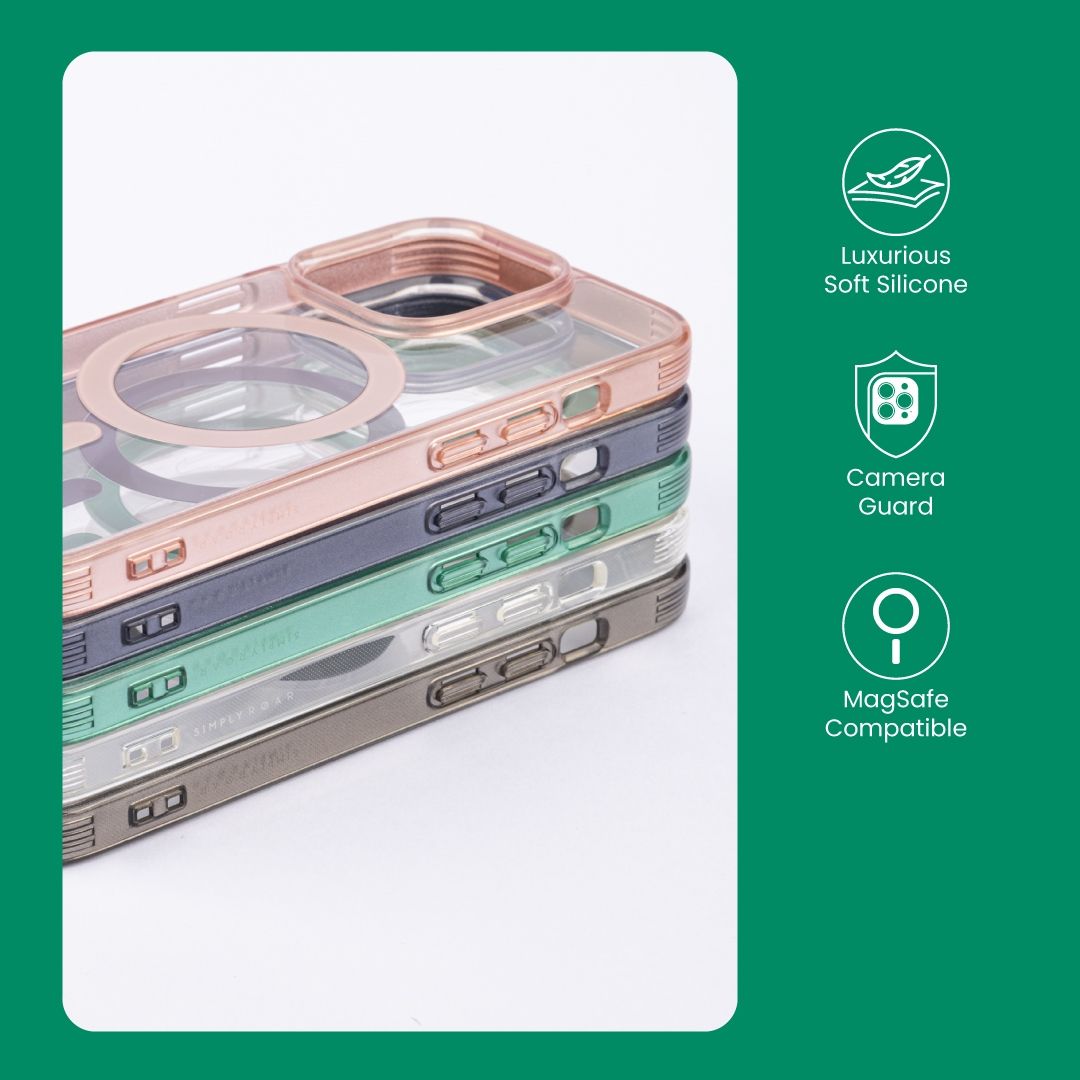 iPhone 16 Simply Roar Moon Case (MagSafe Compatible) - Aqua Blue