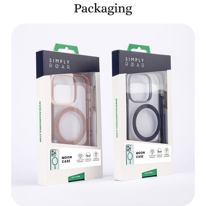 iPhone 16 Plus Simply Roar Moon Case (MagSafe Compatible) - Aqua Blue