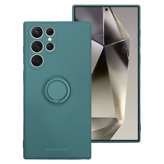 Samsung Galaxy S25 Ultra Simply Roar Magnetic Amber Case - Deep Green