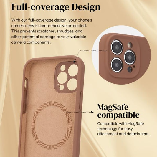 iPhone 16 Simply Roar Hyper Silicone Case (Magnetic Compatible) - Light Brown
