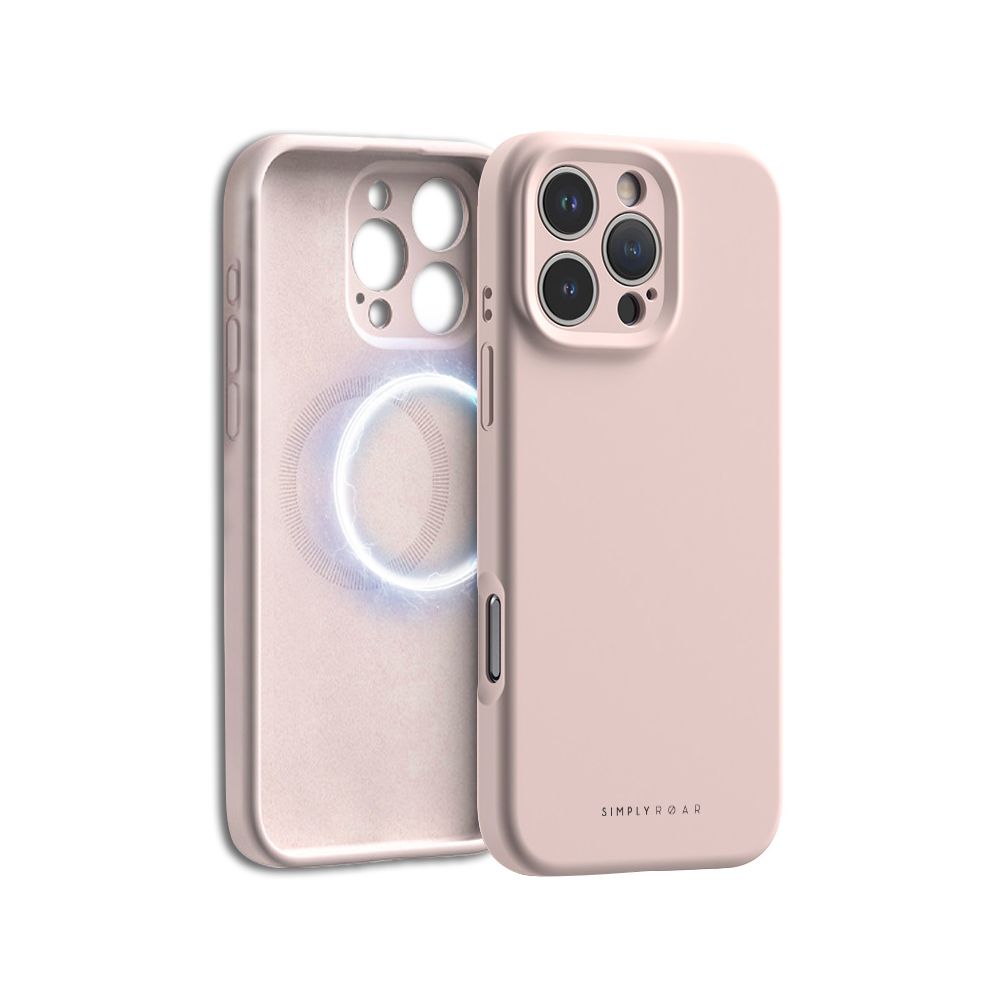 iPhone 16 Plus Simply Roar Hyper Silicone Case (MagSafe Compatible) - Light Pink