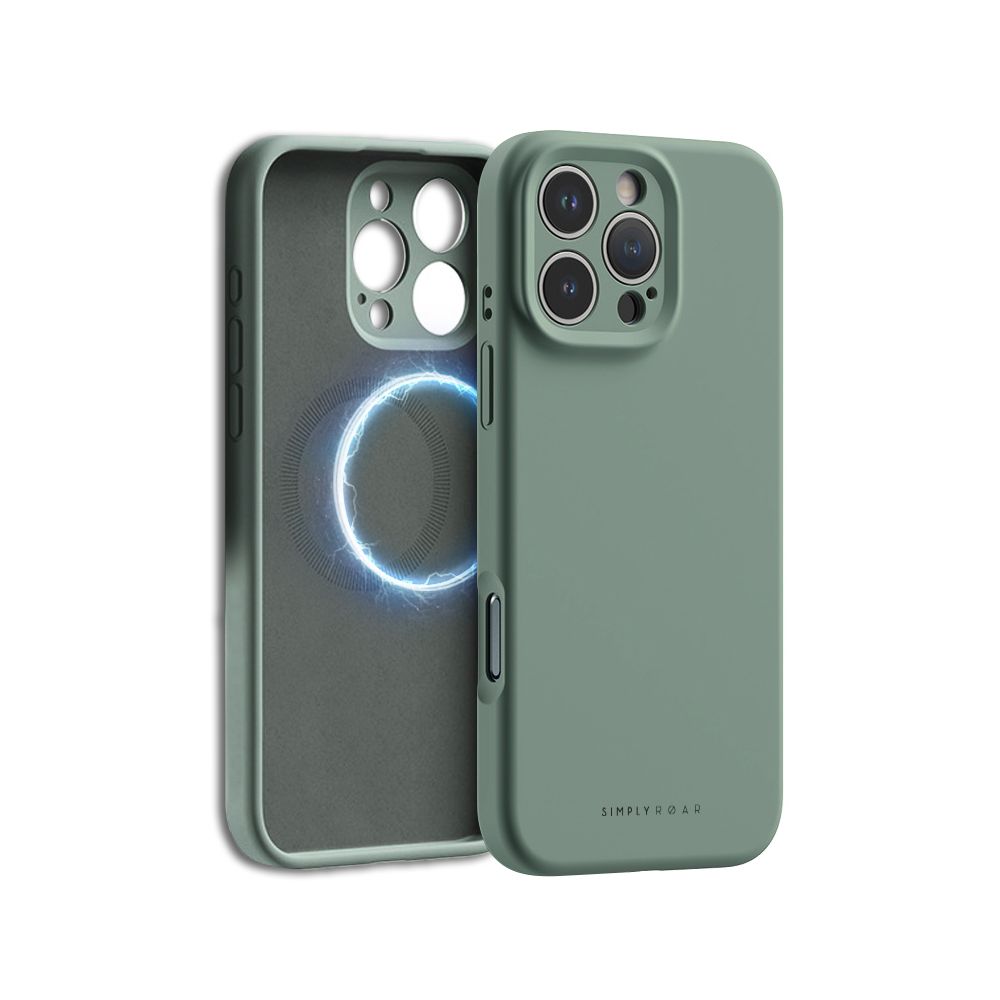 iPhone 16 Pro Max Simply Roar Hyper Silicone Case (MagSafe Compatible) - Green