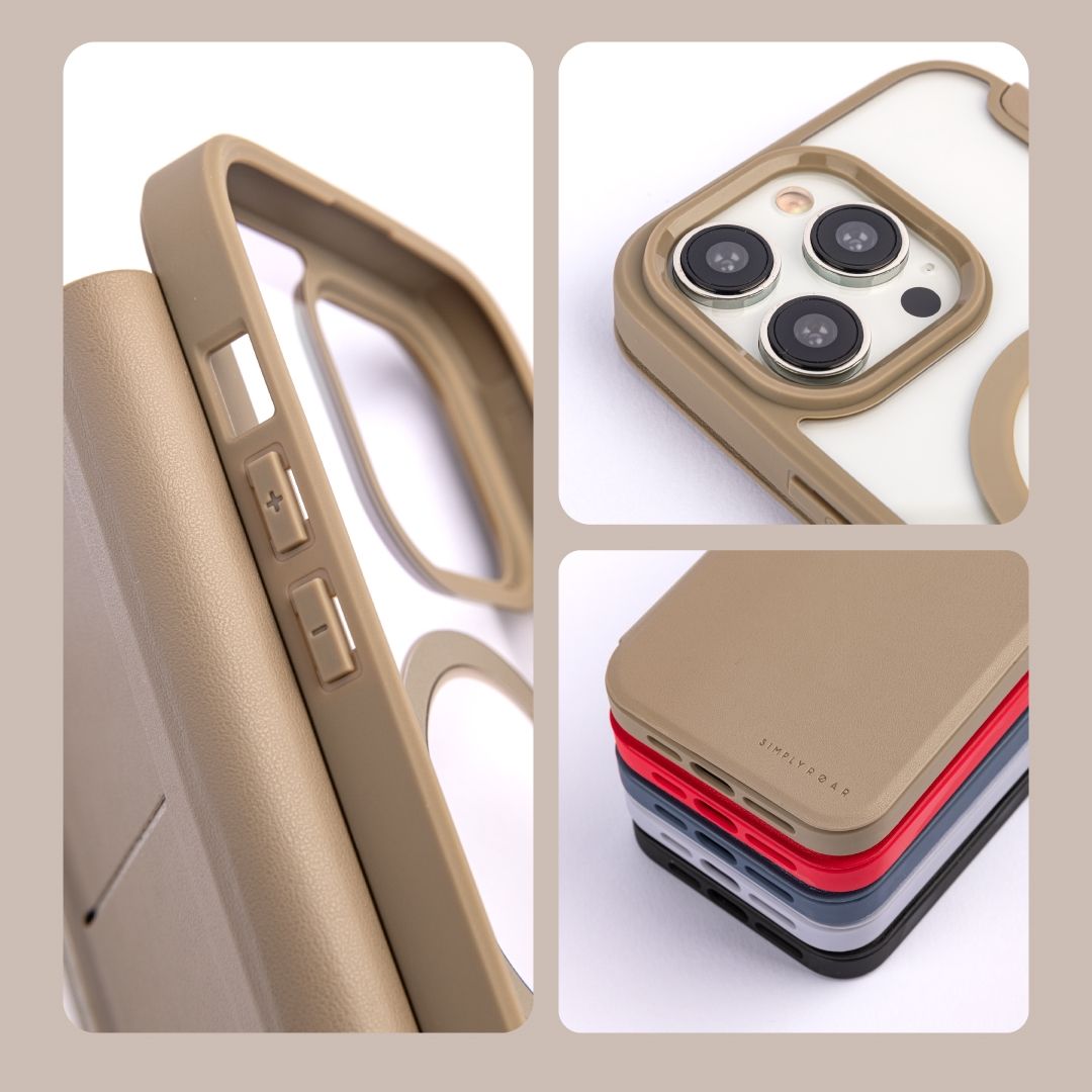 iPhone 16 Pro Max Simply Roar MAG Diary (MagSafe Compatible) - Red