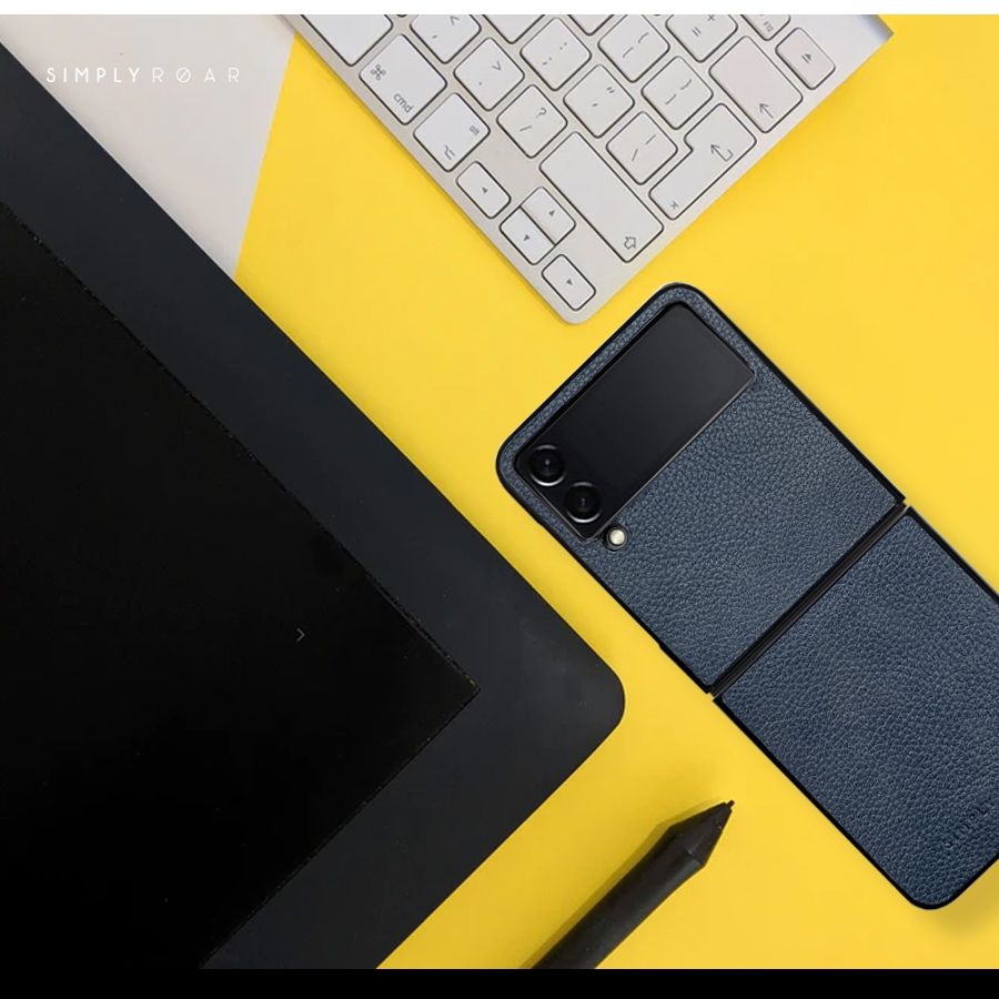 Samsung Galaxy Z Flip 6 / 7 FE Simply Roar Leather Hard Case - Red