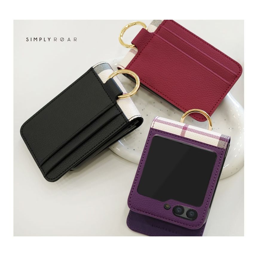 Samsung Galaxy Z Flip 6 / 7 FE Simply Roar Vera Leather Case - Black