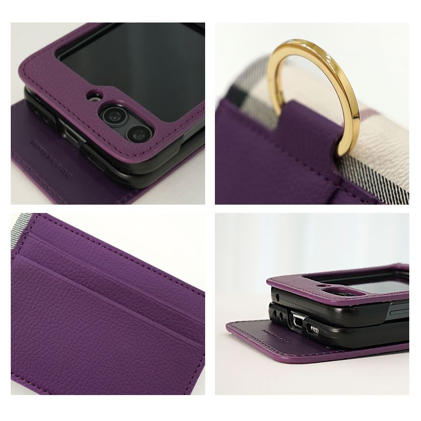 Samsung Galaxy Z Flip 6 / 7 FE Simply Roar Vera Leather Case - Wine