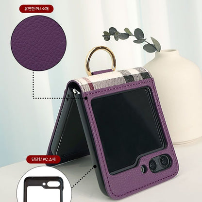 Samsung Galaxy Z Flip 6 / 7 FE Simply Roar Vera Leather Case - Purple