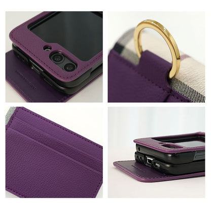 Samsung Galaxy Z Flip 6 / 7 FE Simply Roar Vera Leather Case - Purple