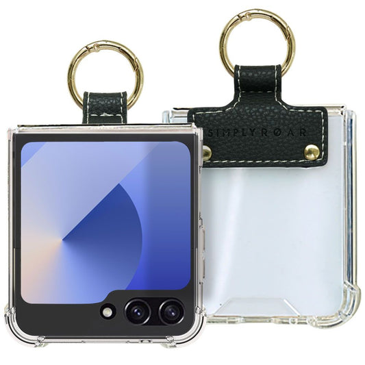 Samsung Galaxy Z Flip 6 / 7 FE Simply Roar Simple Ring Case - Black