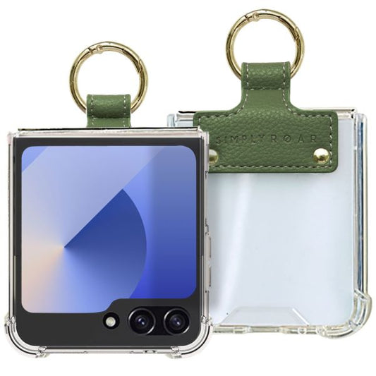 Samsung Galaxy Z Flip 6 / 7 FE Simply Roar Simple Ring Case - Olive Green