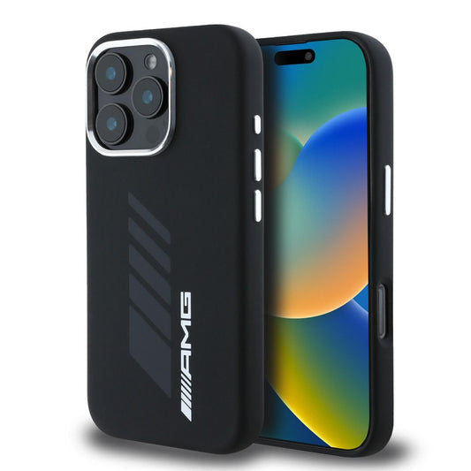 iPhone 16 Pro AMG HC SILI OVERSIZE RHOMBS (MagSafe Compatible) - Black