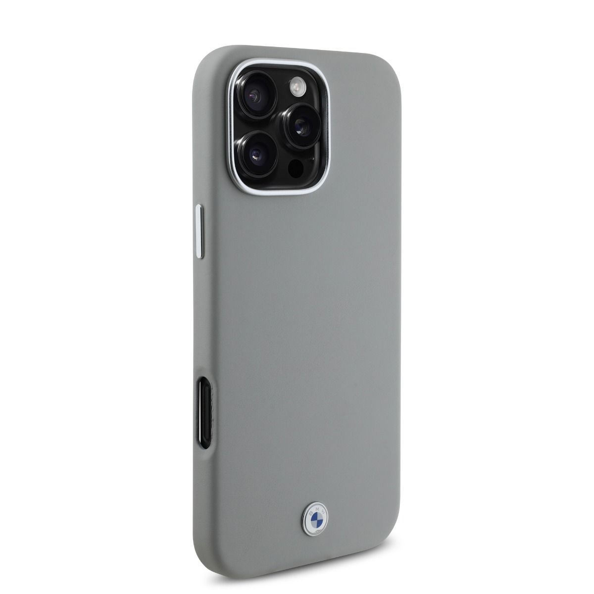 iPhone 16 Pro BMW HC SIGN PU FULL WRAPPED METAL (MagSafe Compatible) - Grey