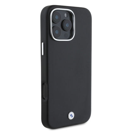 iPhone 16 Pro BMW HC SIGN PU FULL WRAPPED METAL (MagSafe Compatible) - Navy