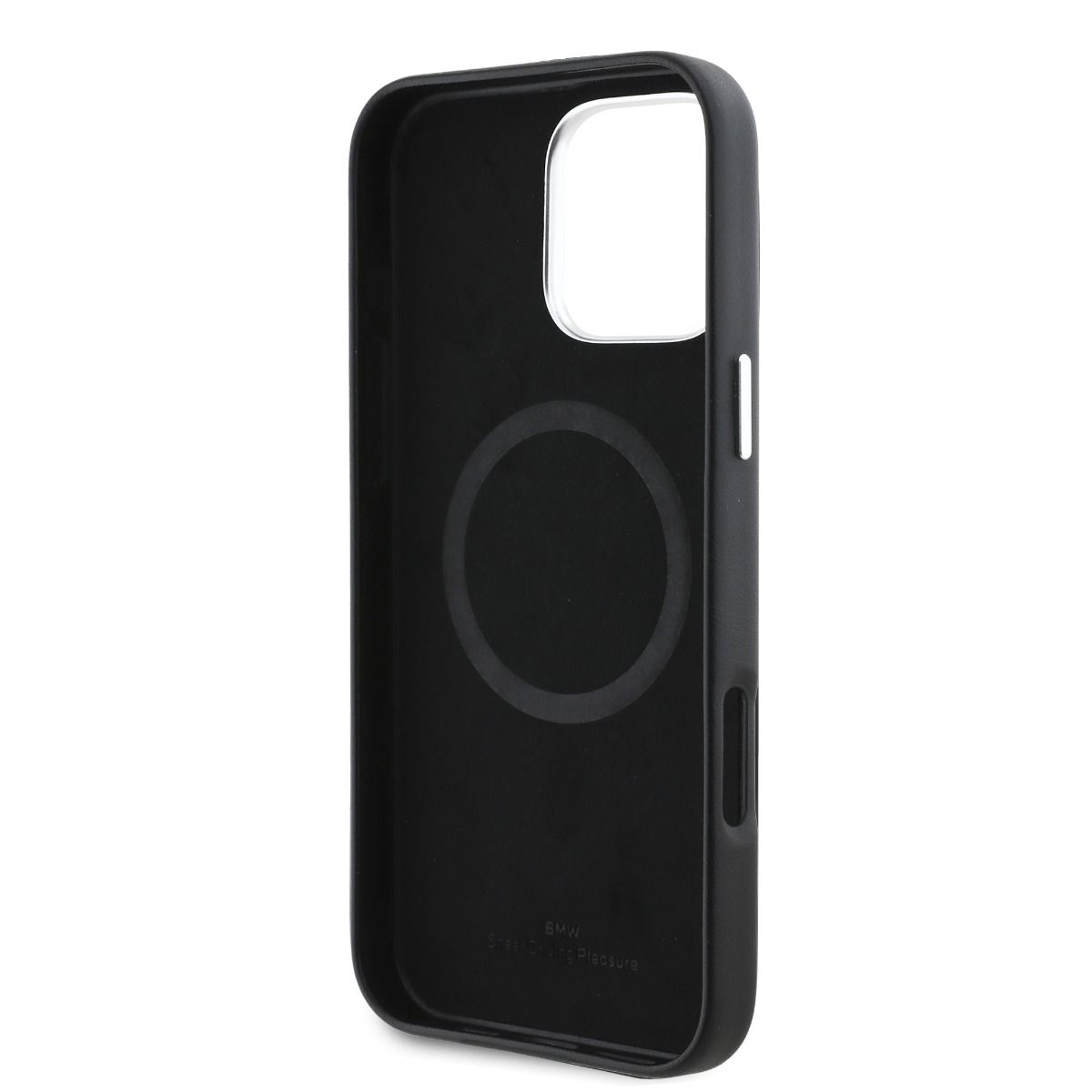 iPhone 16 Pro BMW HC SIGN PU FULL WRAPPED METAL (MagSafe Compatible) - Navy