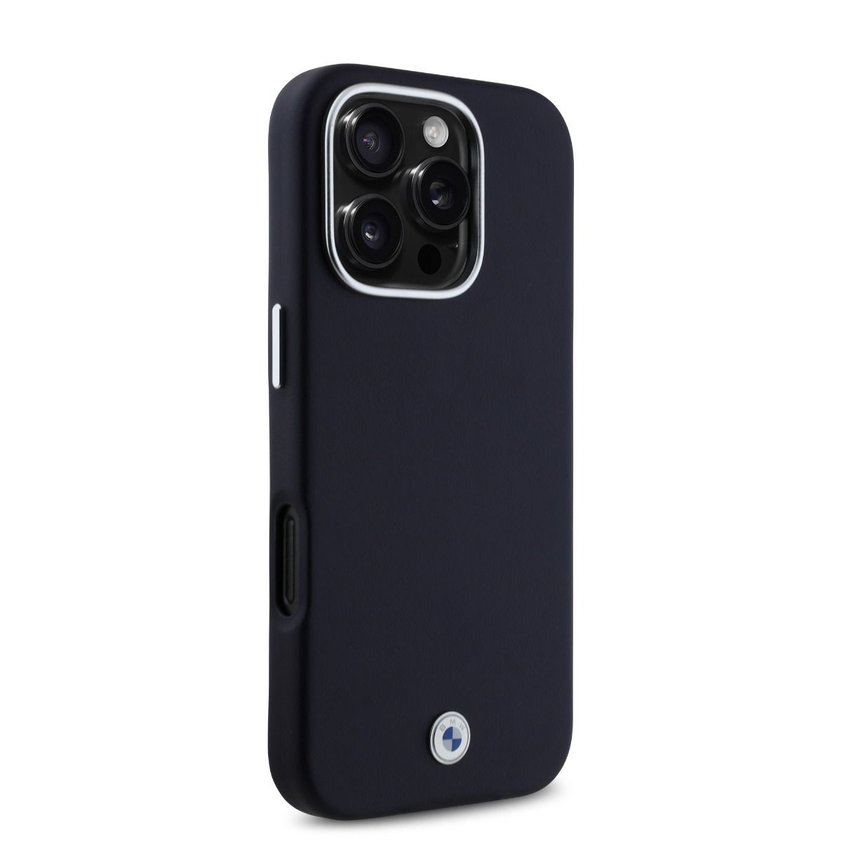 iPhone 16 Pro Max BMW HC SIGN PU FULL WRAPPED METAL (MagSafe Compatible) - Navy