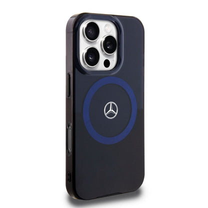 iPhone 16 Pro Max Mercedes-Benz HC DOUBLE LAYER BICOLOR (MagSafe Compatible) - Blue Black