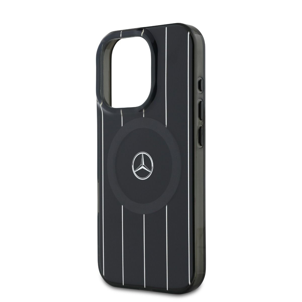 iPhone 16 Pro Mercedes-Benz HC DOUBLE LAYER CROSSED LINES (MagSafe Compatible) - Black