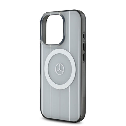 iPhone 16 Pro Mercedes-Benz - DOUBLE LAYER CASE WITH CROSSED LINES (MagSafe Compatible) - White
