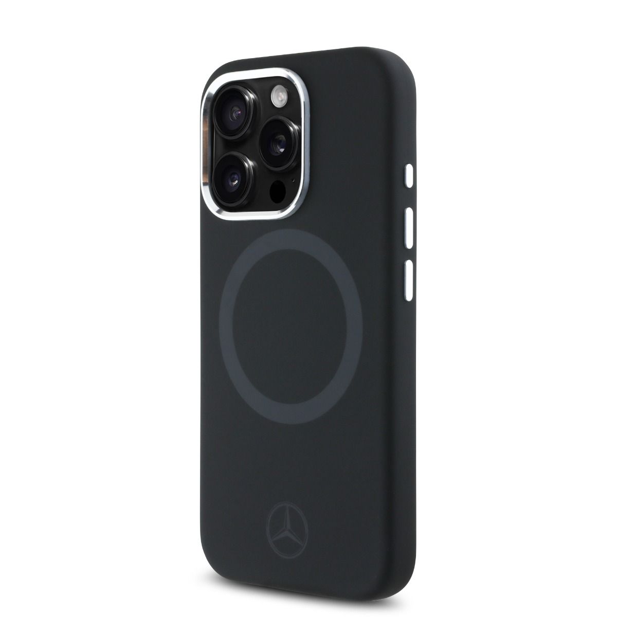 iPhone 16 Pro Mercedes-Benz HC SILICONE TONAL LOGO (MagSafe Compatible) - Black