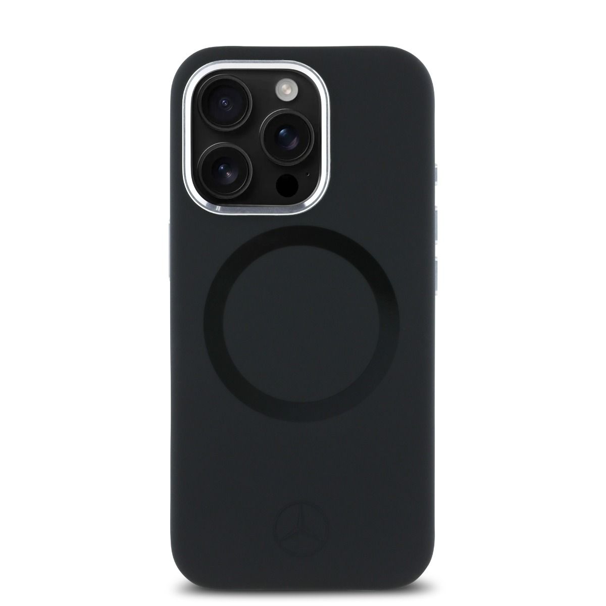 iPhone 16 Pro Mercedes-Benz HC SILICONE TONAL LOGO (MagSafe Compatible) - Black