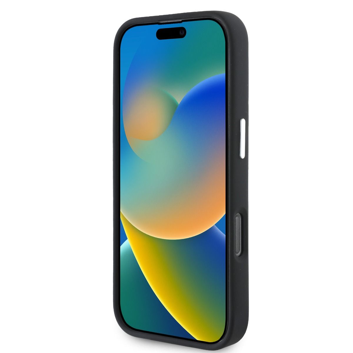 iPhone 16 Pro Max Mercedes-Benz HQ SILICONE W / VERTICAL TONAL STRIPES (MagSafe Compatible) - Black