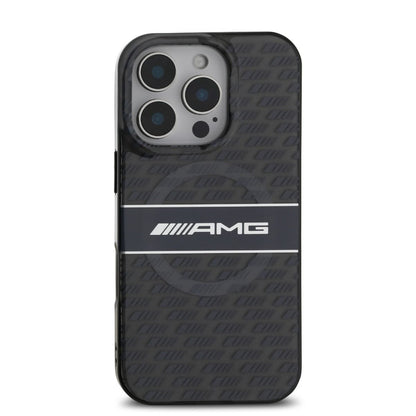 iPhone 16 Pro AMG HC DOUBLE LAYER TRANSPARENT RHOMBS REPEAT (MagSafe Compatible) - Grey