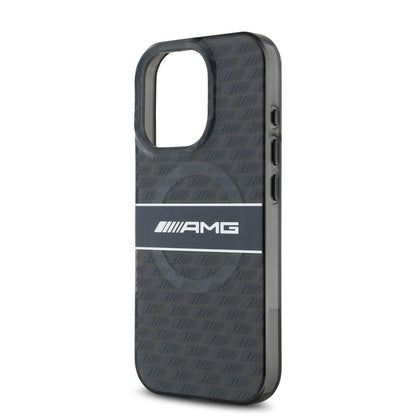 iPhone 16 Pro AMG HC DOUBLE LAYER TRANSPARENT RHOMBS REPEAT (MagSafe Compatible) - Grey