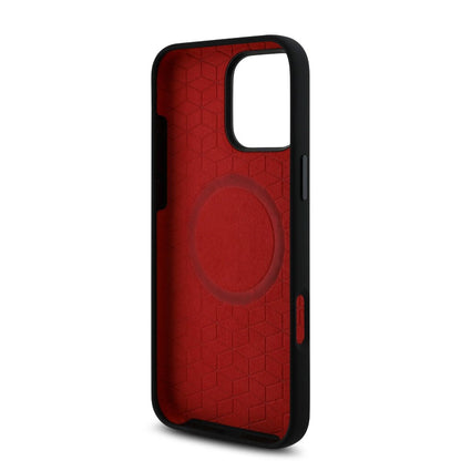 iPhone 16 Pro Max BMW HC M SILICONE RANDOM LINES (MagSafe Compatible) - Black