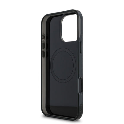 iPhone 16 Pro Max AMG HC DOUBLE LAYER TRANSPARENT RHOMBS (MagSafe Compatible) - Black Yellow