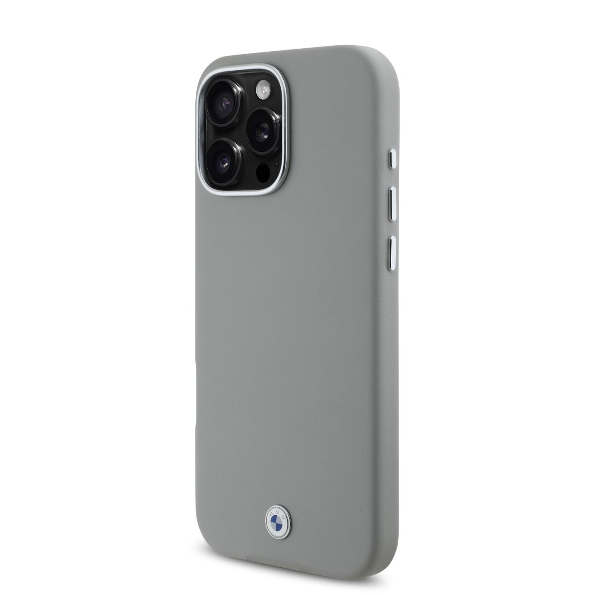 iPhone 16 Pro Max BMW HC SIGN PU FULL WRAPPED METAL (MagSafe Compatible) - Grey