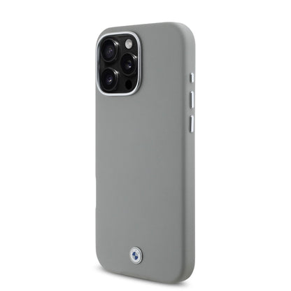 iPhone 16 Pro Max BMW HC SIGN PU FULL WRAPPED METAL (MagSafe Compatible) - Grey