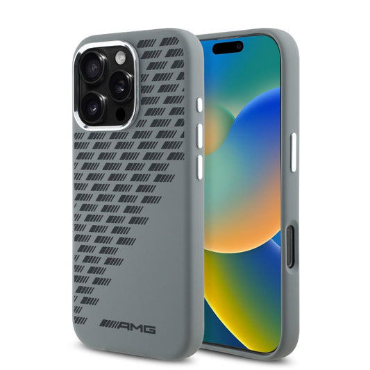 iPhone 16 Pro AMG HC SILICONE RHOMBS (MagSafe Compatible) - Grey